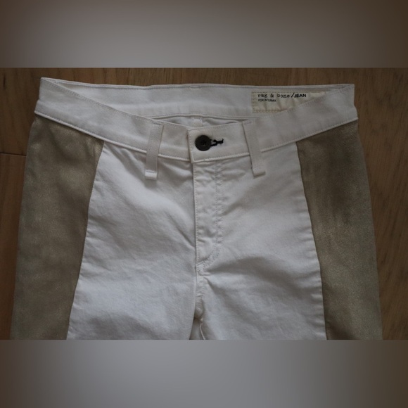 Rag & Bone /JEAN for Intermix Suede Panel Skinny Pants - Picture 4 of 4